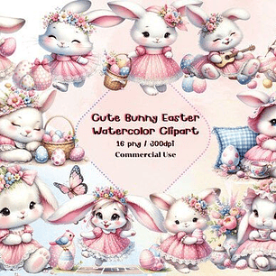 Kit Digital Naree - Coelhinha Rosa