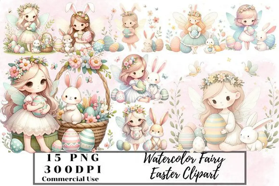 Kit Digital Naree - Páscoa das Fadinhas 1