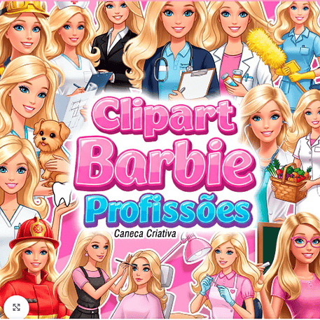 Kit Digital Barbie Profissões 1