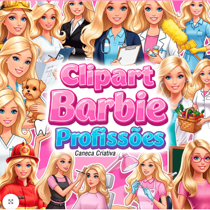 Kit Digital Barbie Profissões 1