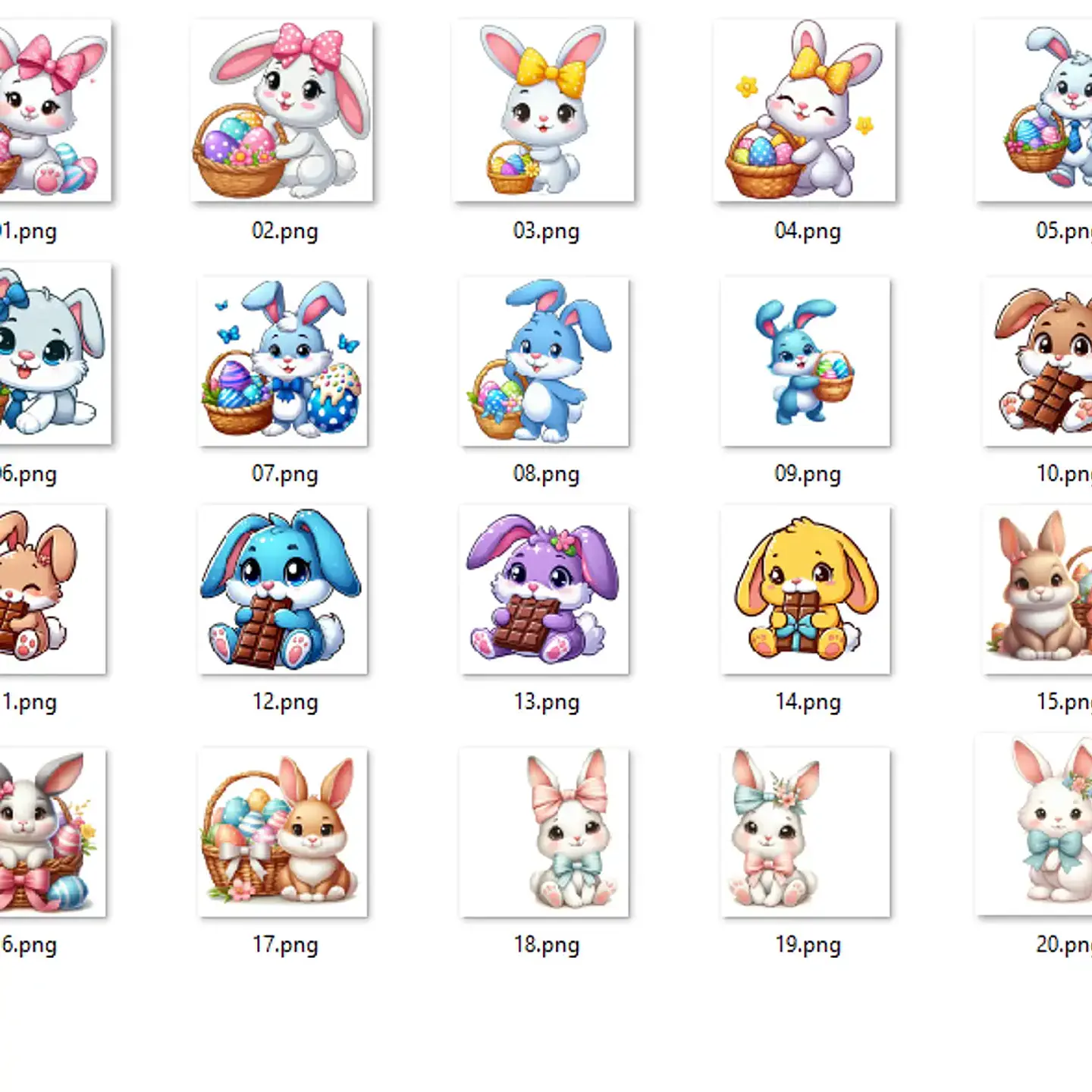 Kit Digital Páscoa Coelhinhos 2