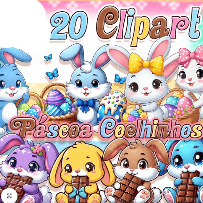 Kit Digital Páscoa Coelhinhos 1