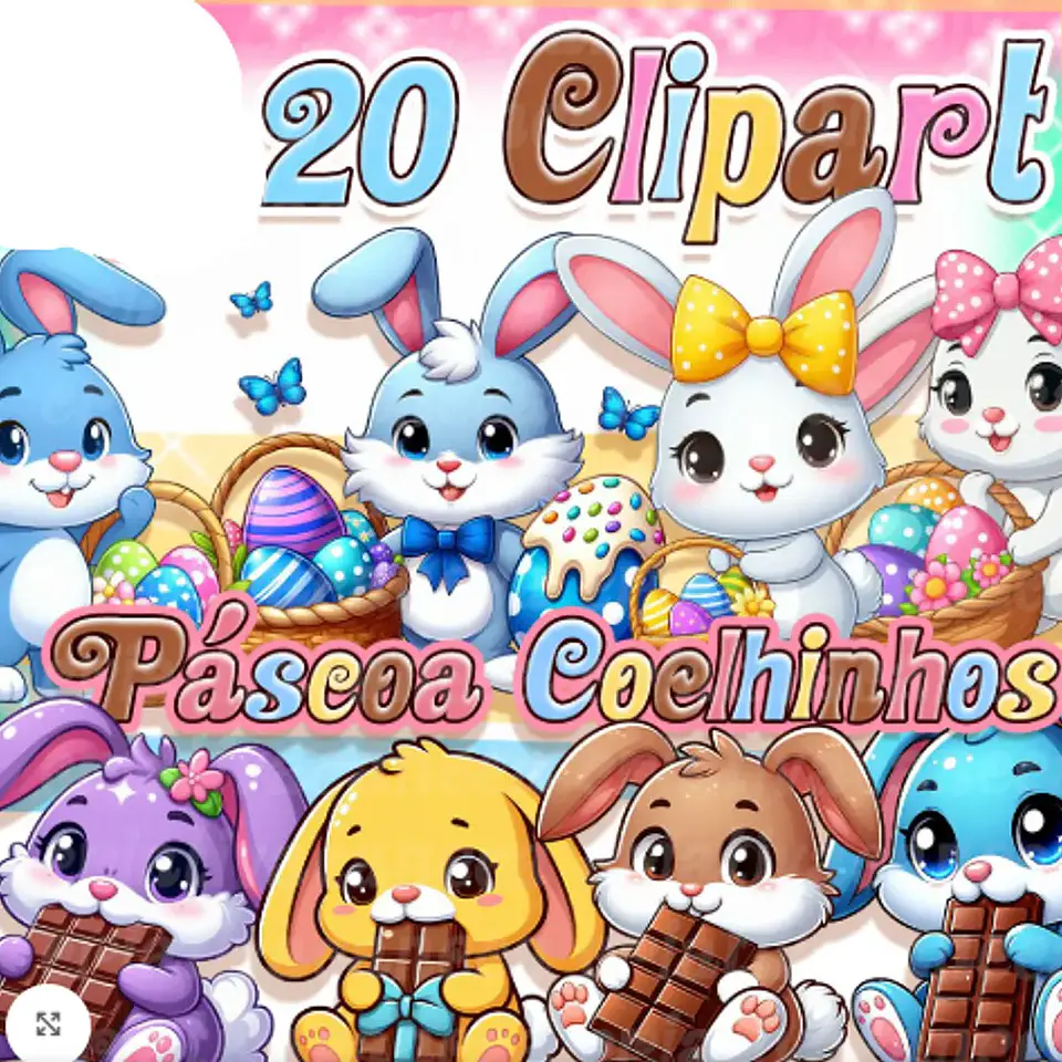 Kit Digital Páscoa Coelhinhos 1