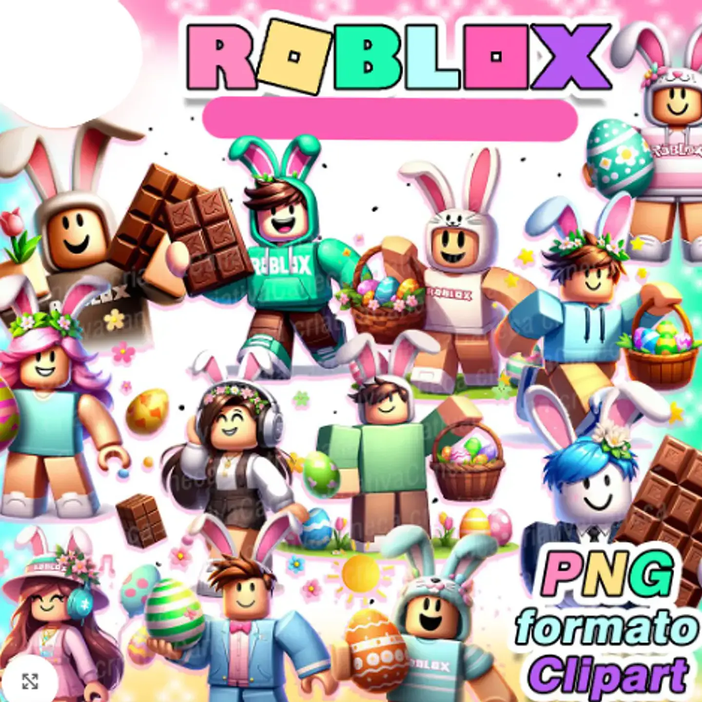 Kit Digital Páscoa Roblox 1