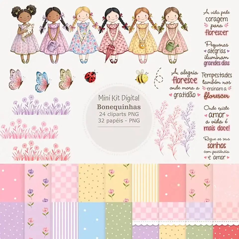 Kit Digital Bonequinhas 1