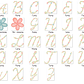 Kit Digital Alfabeto Florido Completo - Thumbnail 4