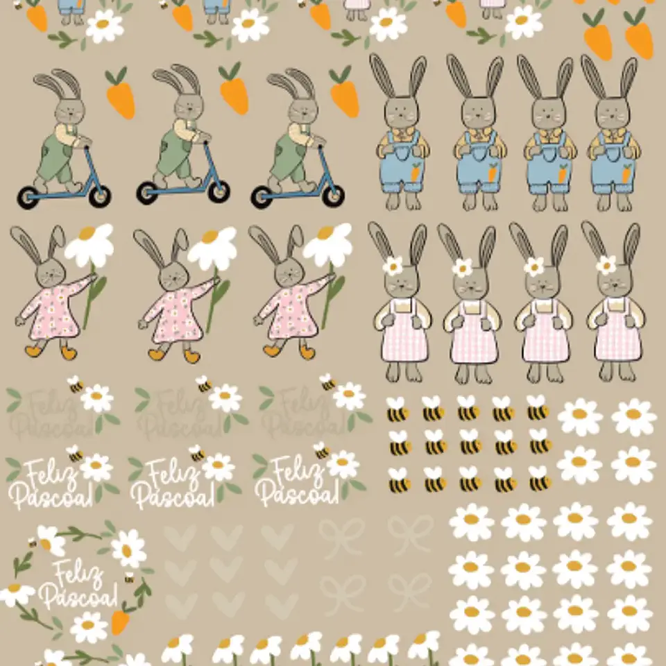 Arquivo Páscoa Margaridas DTF UV 2026 1