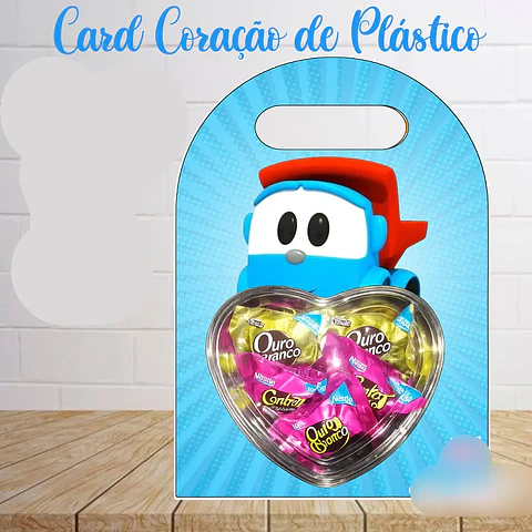 Arquivo Páscoa Card Blistter Léo o Caminhão