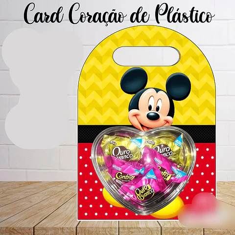 Arquivo Páscoa Card Blistter Mickey