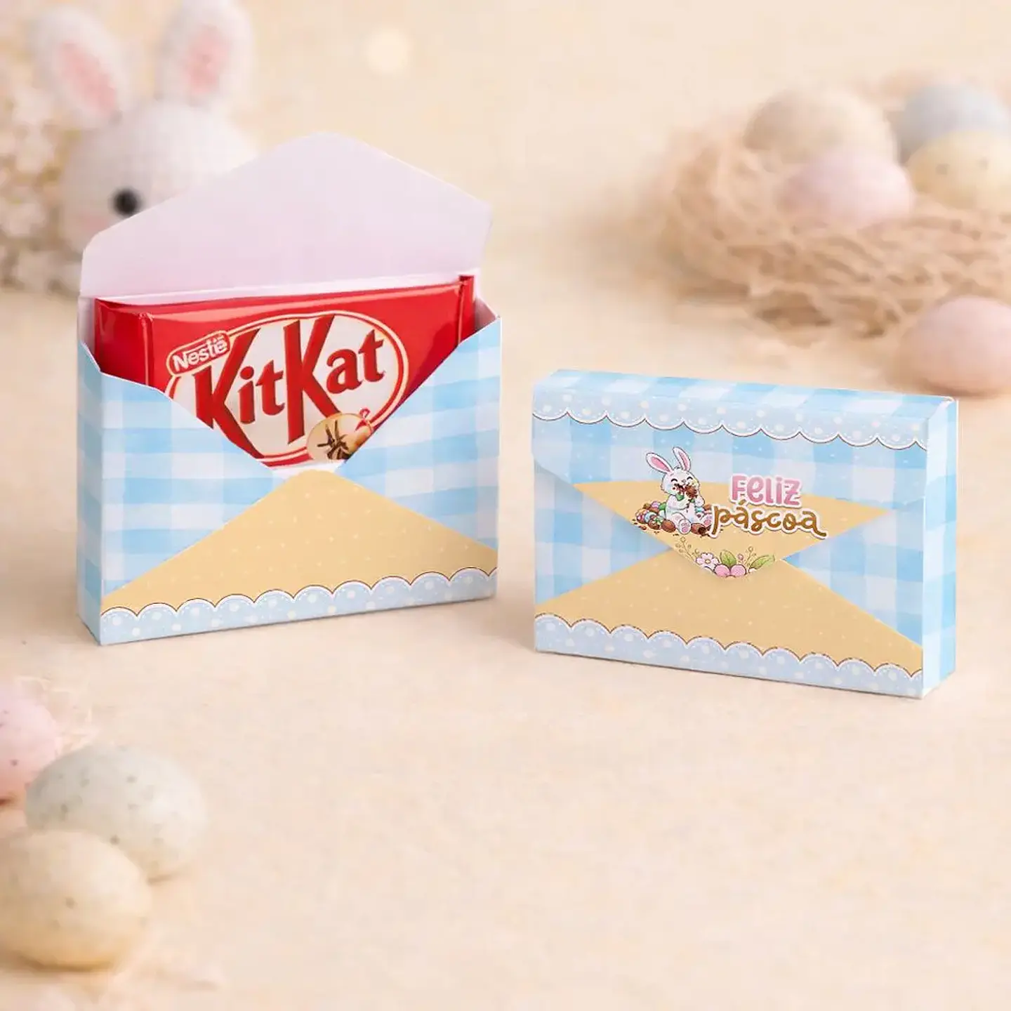 Arquivo Páscoa Caixinha Envelope Kitkat 1