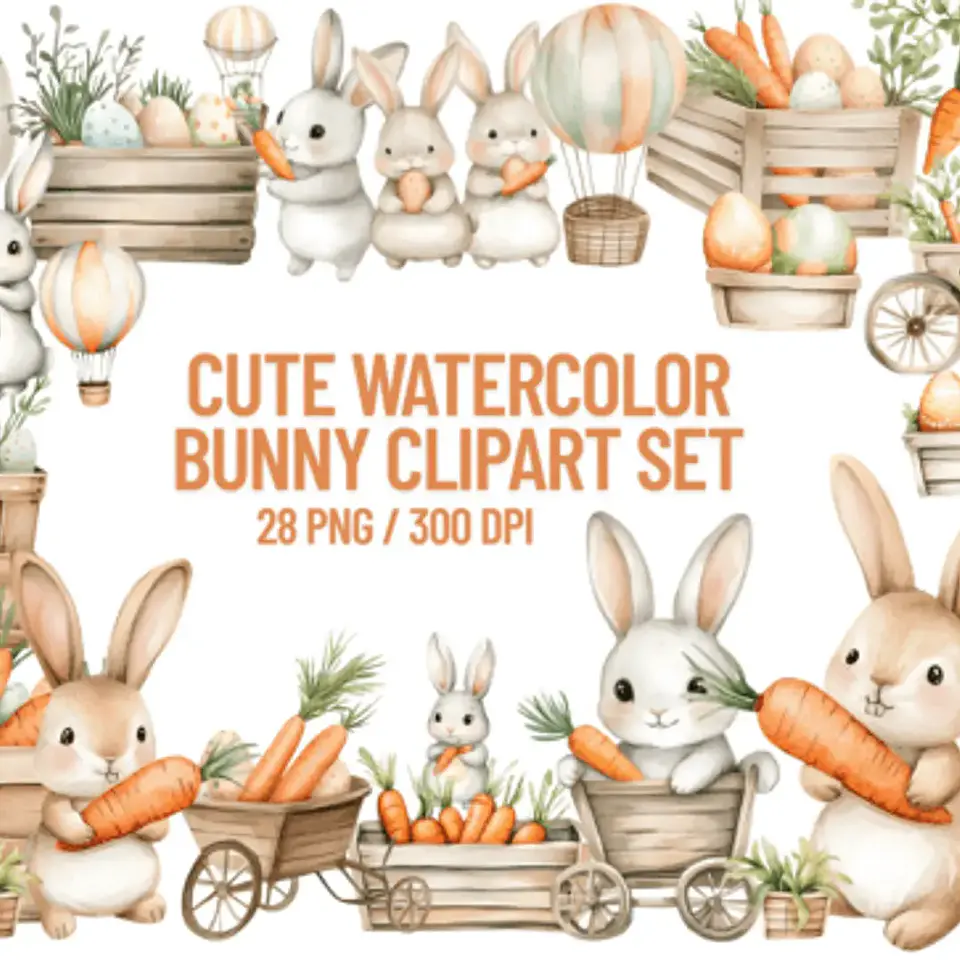 Kit Digital Páscoa Coelho Cenoura 1