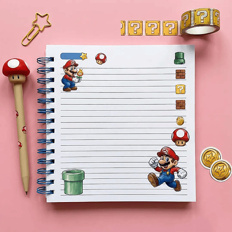 Arquivo Agenda 18x18 Super Mário 4