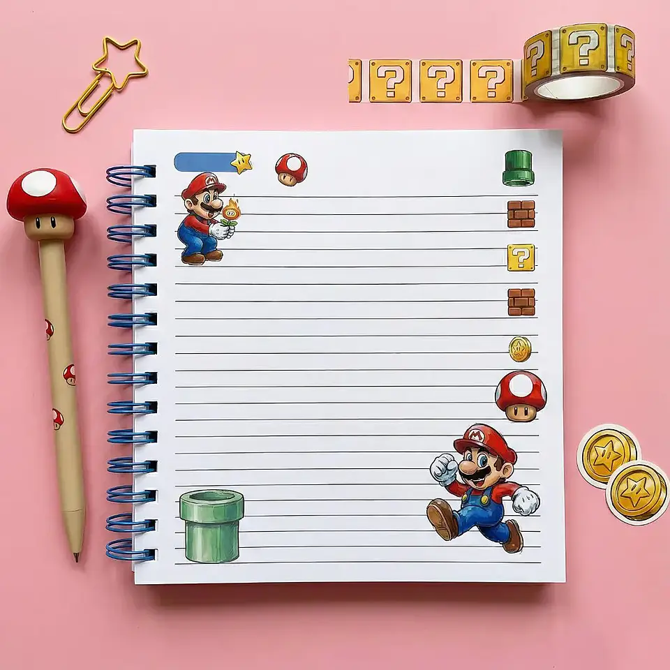 Arquivo Agenda 18x18 Super Mário 4