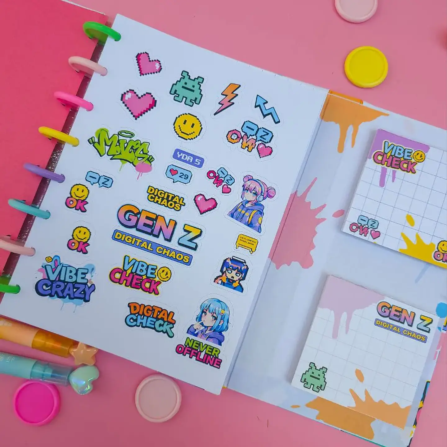 Arquivo Caderno Especial Duplo Disco A5 Geração Z 5