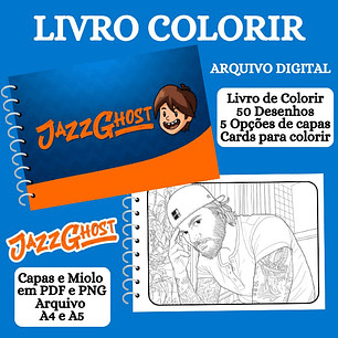 Arquivo Livro de Colorir Jazz Ghost