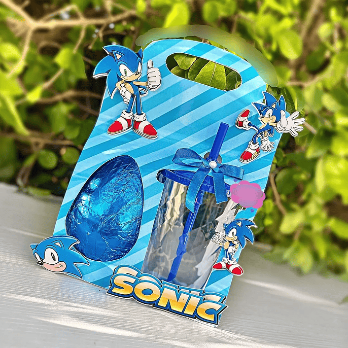 Arquivo Páscoa caixa ovo de páscoa + copo twister Sonic 1