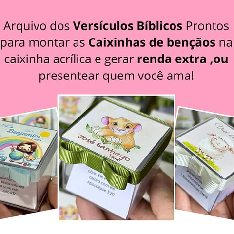Arquivo Versículos Bíblicos para Caixa Acrílica