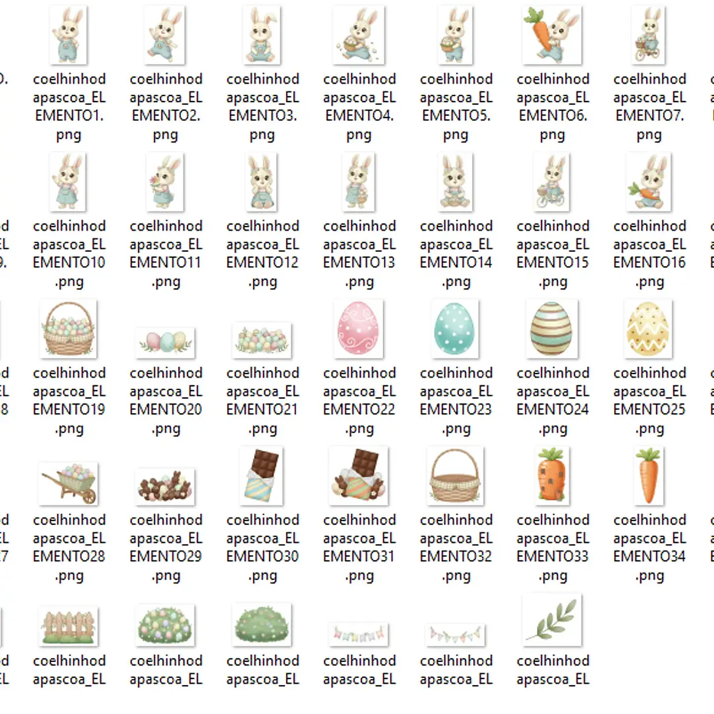 Kit Digital Páscoa Coelhinho 3