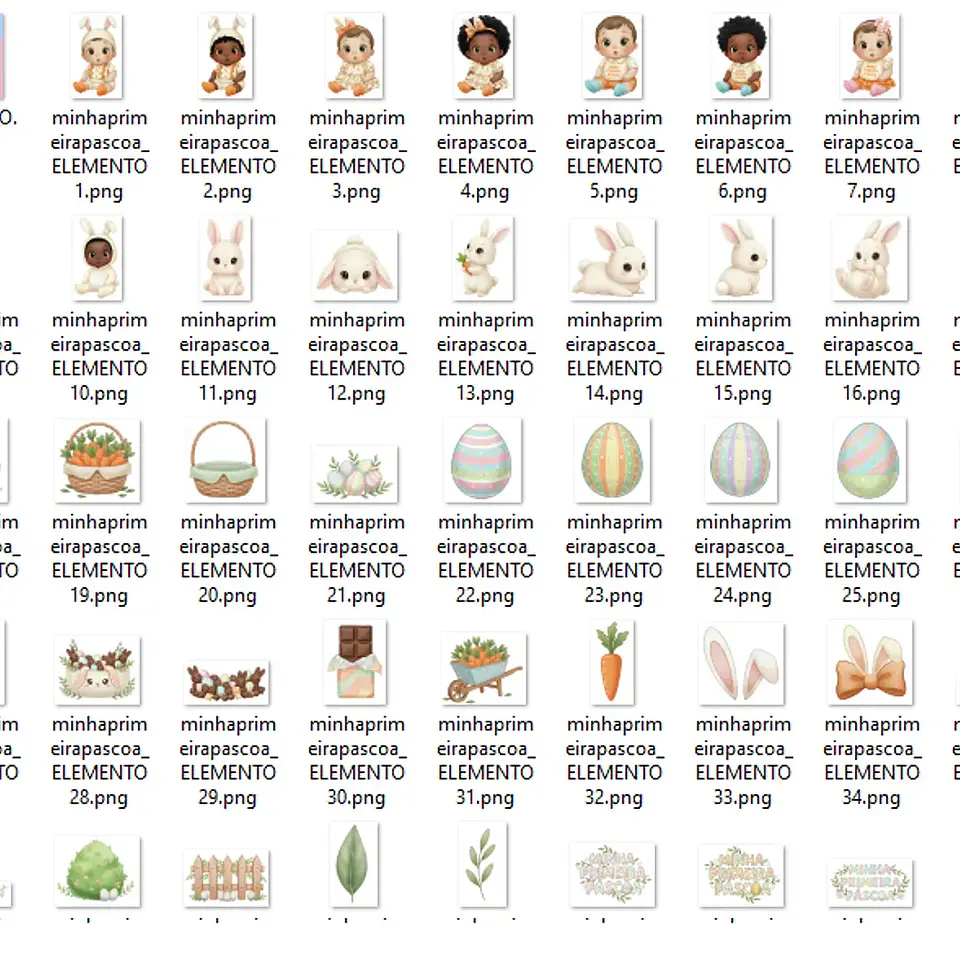 Kit Digital Minha Primeira Páscoa 3