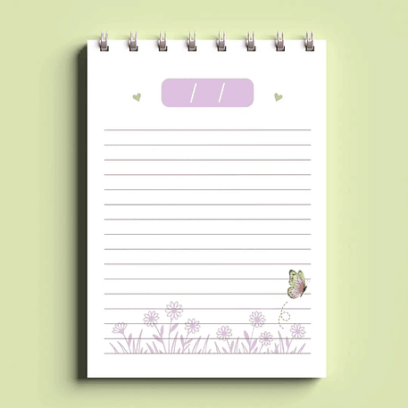 Arquivo Bloco Bonequinhas A6 Wire-O Espiral 2