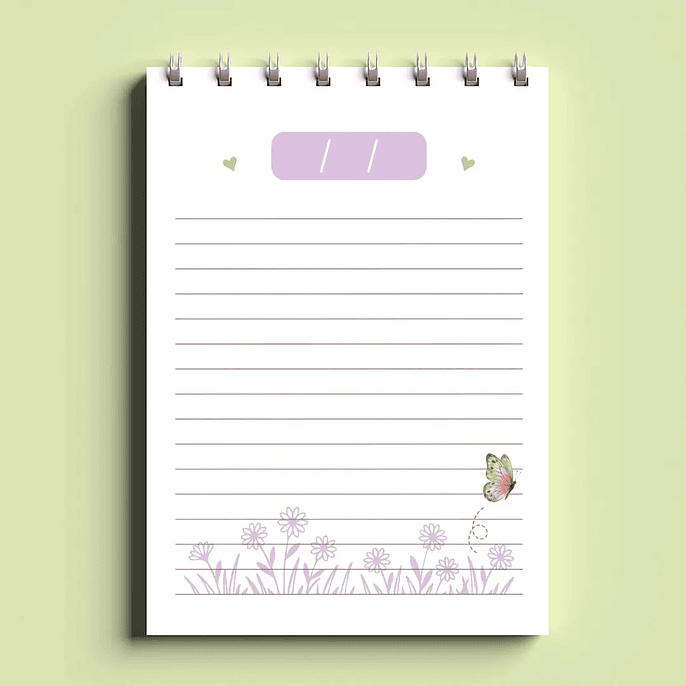 Arquivo Bloco Bonequinhas A6 Wire-O Espiral 2