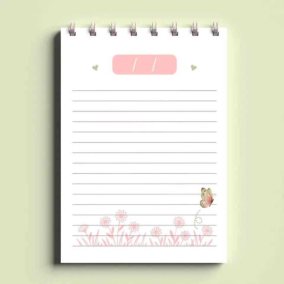 Arquivo Bloco Bonequinhas A6 Wire-O Espiral 3