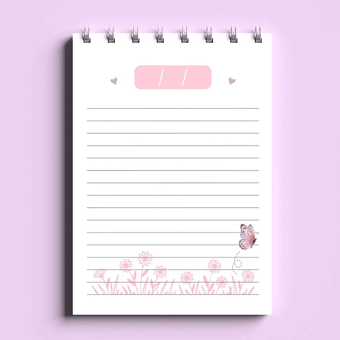 Arquivo Bloco Bonequinhas A6 Wire-O Espiral 4