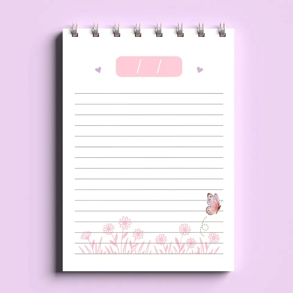 Arquivo Bloco Bonequinhas A6 Wire-O Espiral 4