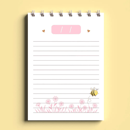 Arquivo Bloco Bonequinhas A6 Wire-O Espiral 5