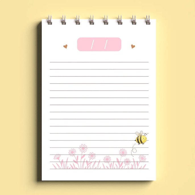 Arquivo Bloco Bonequinhas A6 Wire-O Espiral 5