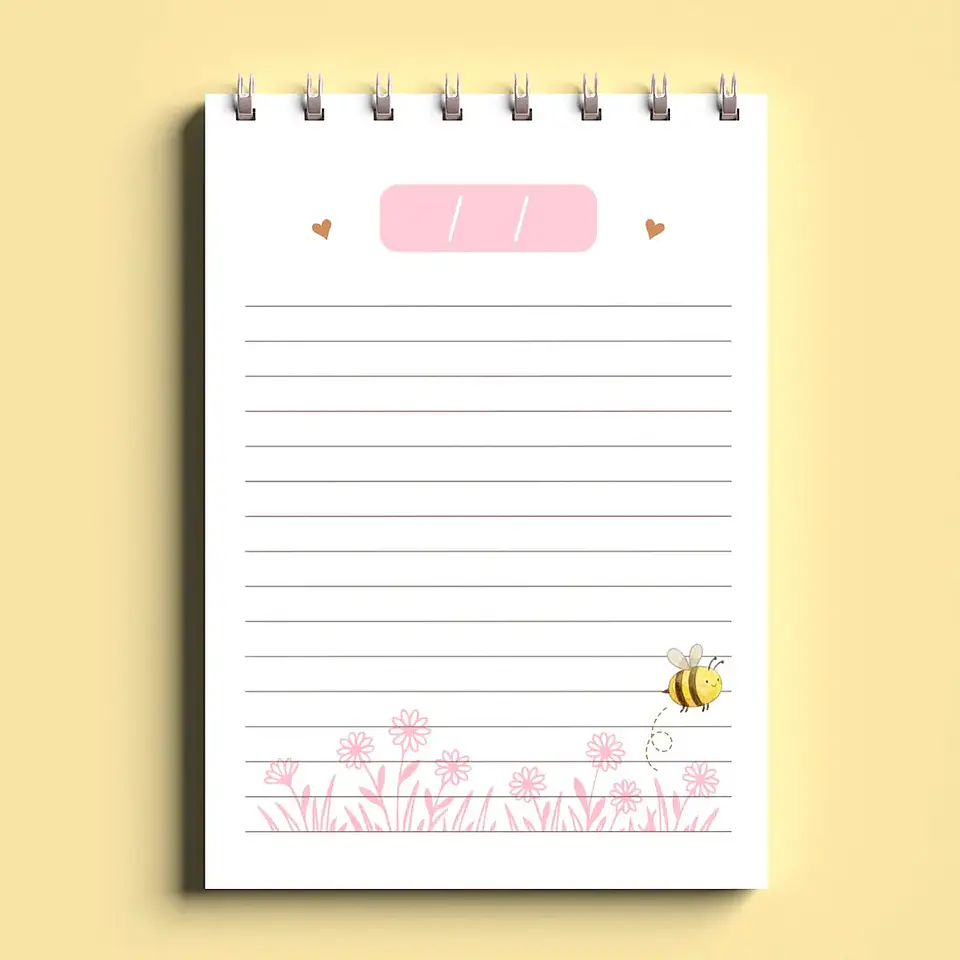 Arquivo Bloco Bonequinhas A6 Wire-O Espiral 5