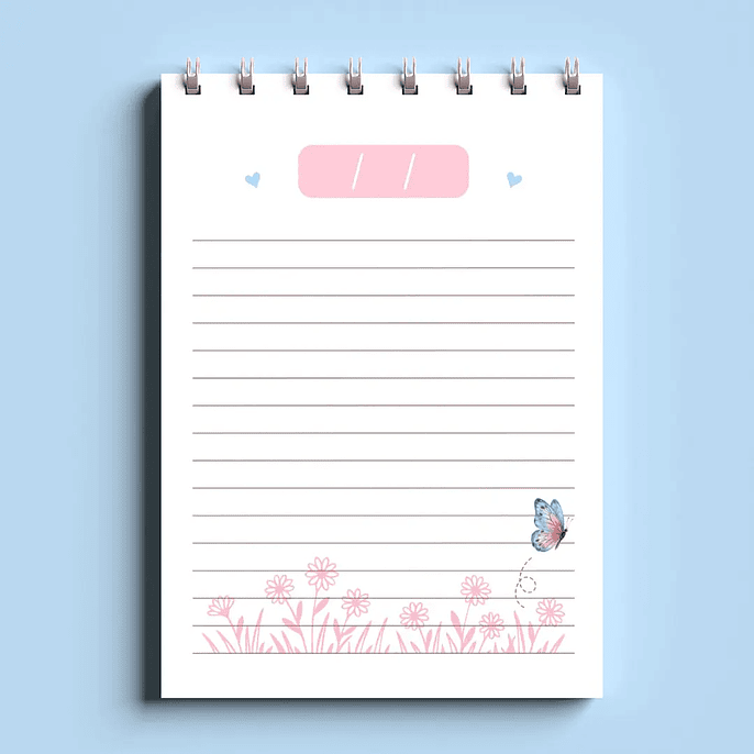 Arquivo Bloco Bonequinhas A6 Wire-O Espiral 6