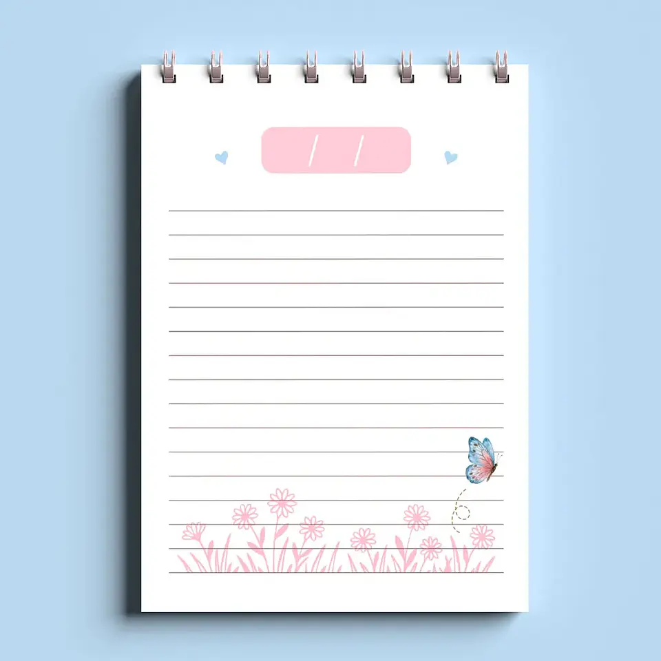 Arquivo Bloco Bonequinhas A6 Wire-O Espiral 6