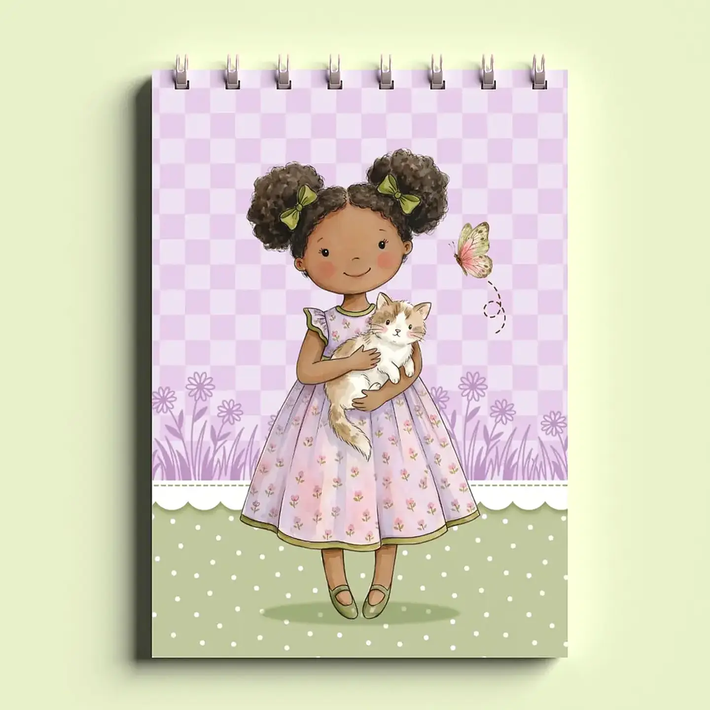 Arquivo Bloco Bonequinhas A6 Wire-O Espiral 7