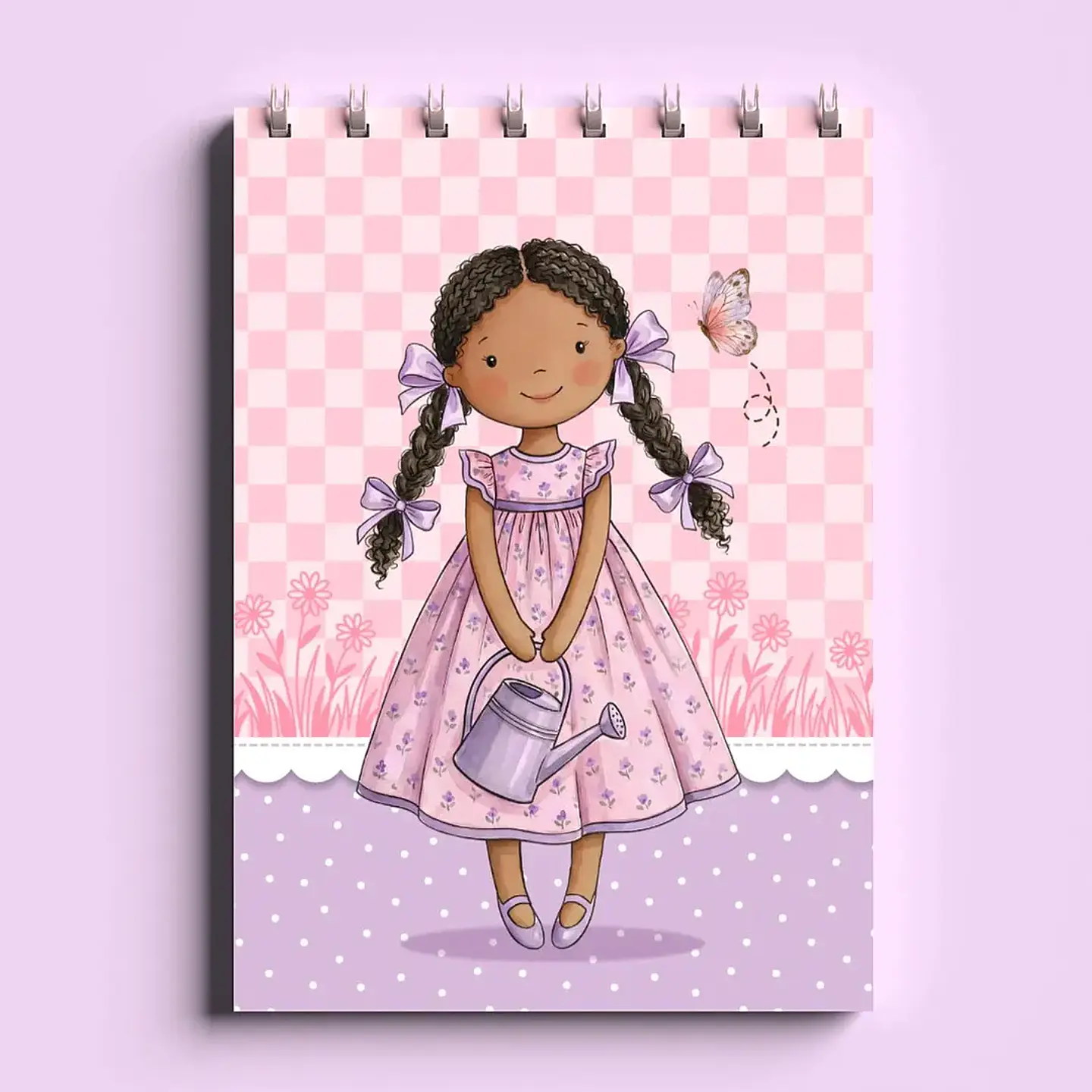 Arquivo Bloco Bonequinhas A6 Wire-O Espiral 1