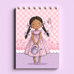 Arquivo Bloco Bonequinhas A6 Wire-O Espiral