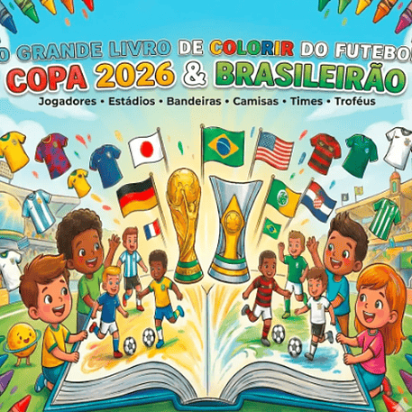 Arquivo Livro de Colorir - Futebol 2026 Seleção 1