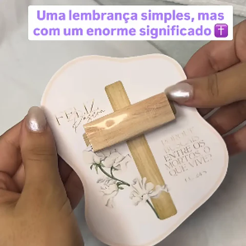 Arquivo Páscoa Card com Bis Cruz