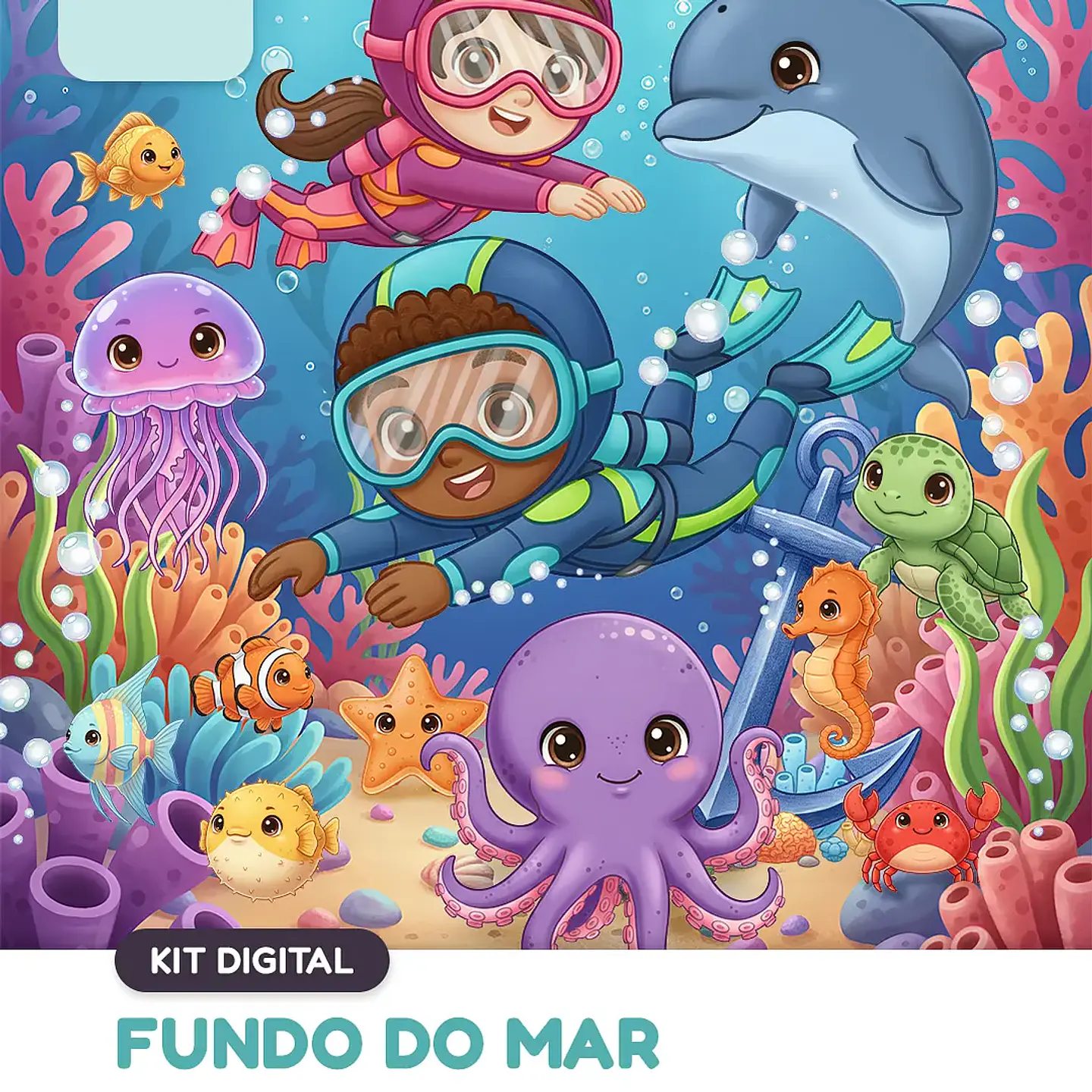 Kit Digital Fundo do Mar 1