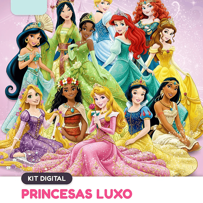 Kit Digital Princesas Luxo 2
