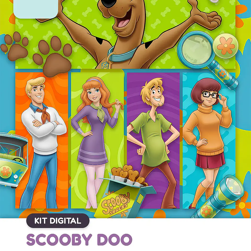 Kit Digital Scooby Doo 1