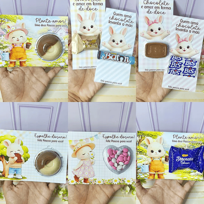 Arquivo Páscoa Coelho Cards Diversos 1
