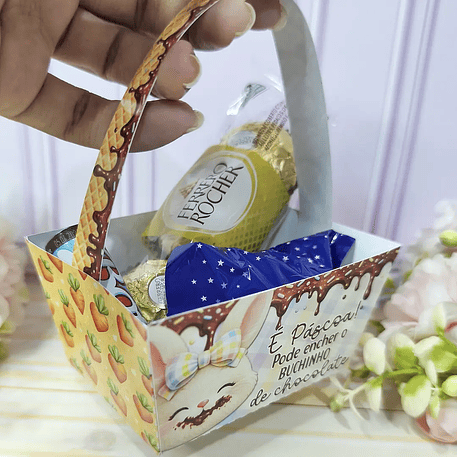 Arquivo Páscoa Coelho Cestinha 1