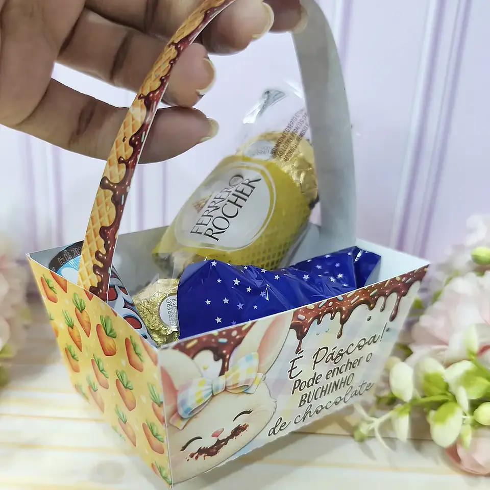 Arquivo Páscoa Coelho Cestinha 1