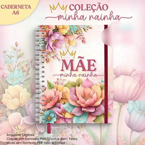 Arquivo Caderneta A6 Coleção Minha Rainha