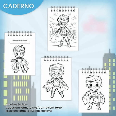 Arquivo Livro de Colorir A5 Super Herói 2