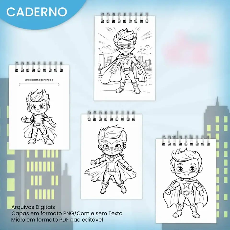 Arquivo Livro de Colorir A5 Super Herói 2