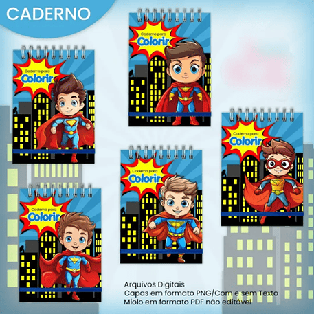 Arquivo Livro de Colorir A5 Super Herói 3