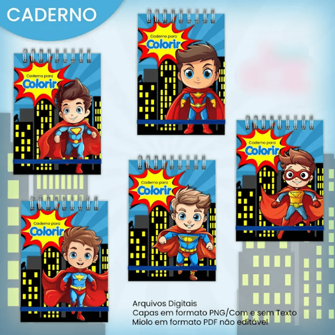 Arquivo Livro de Colorir A5 Super Herói 3