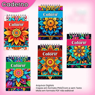 Arquivo Livro de Colorir A5 Mandala